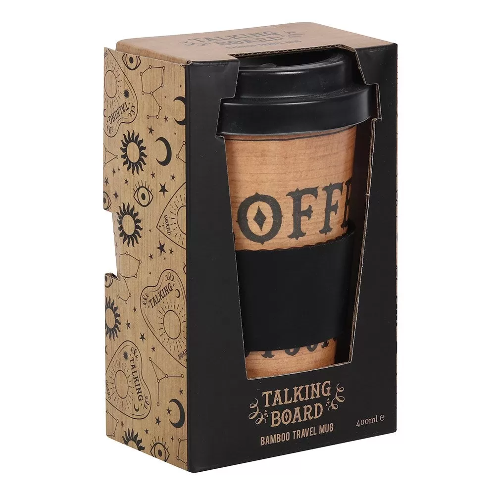 13.5 oz Bamboo Travel Mug with Sleeve - Talking Board