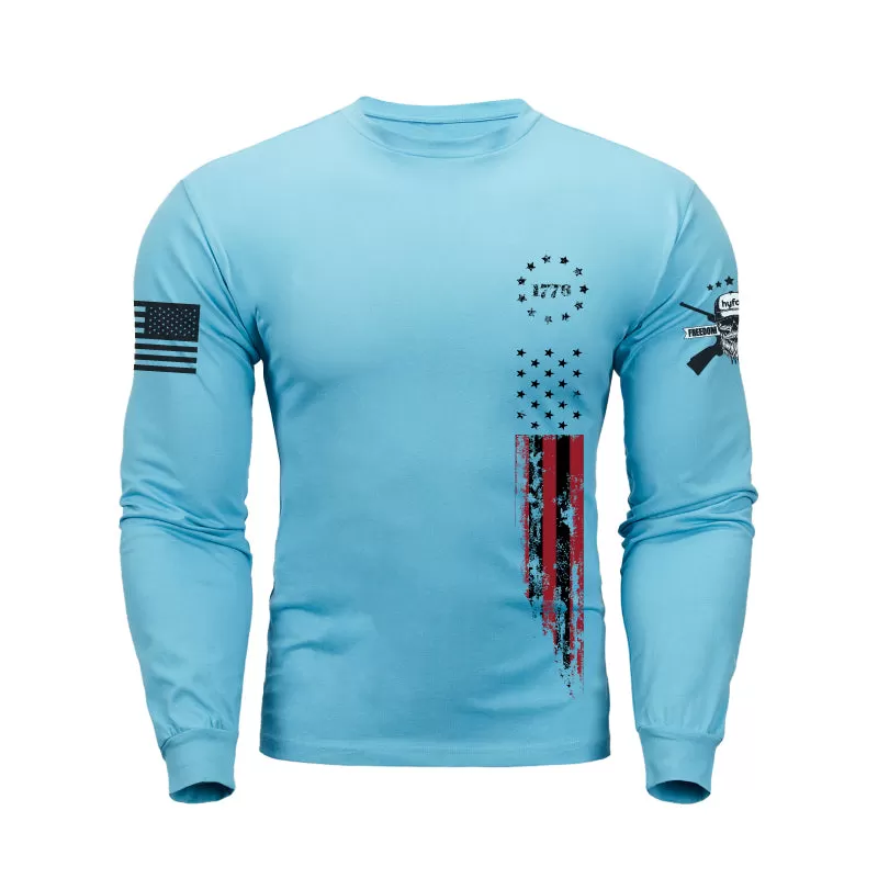 1776 USA FLAG GRAPHIC LONG SLEEVE T-SHIRT