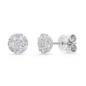 18K White Gold Diamond Harmony Stud Earrings