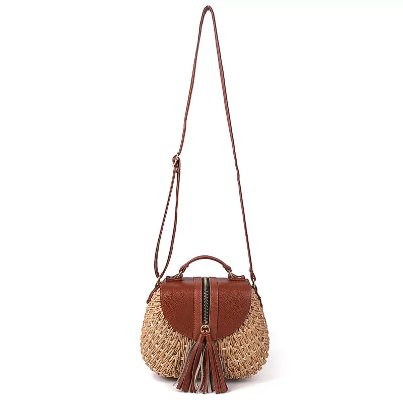 2020 Famous Designer Ladies Woven Knitting Messenger Crossbody Bags New Summer Bohemian Women Tassel