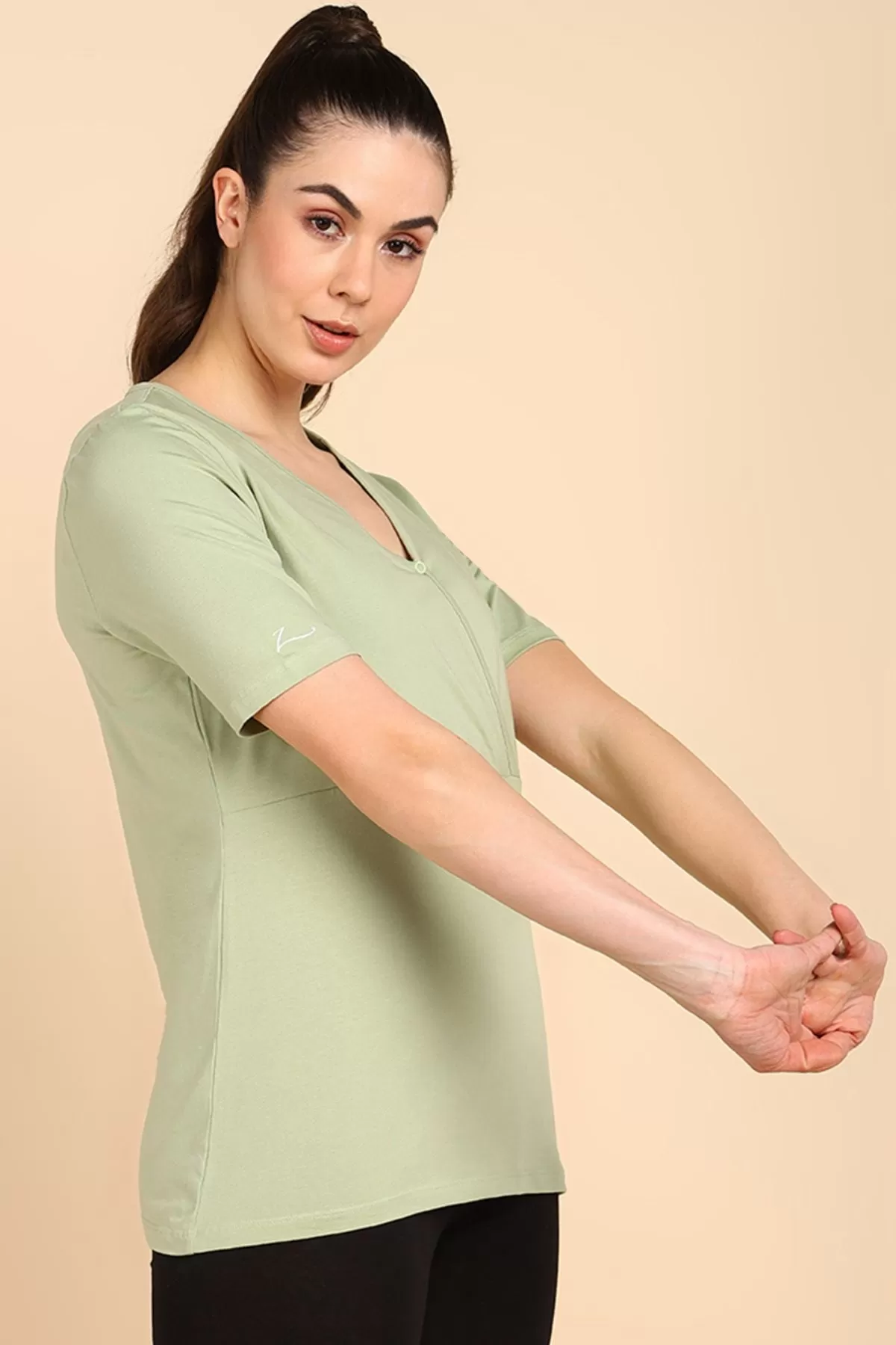 247 Zactive™ Pista Zipless Maternity Feeding Top