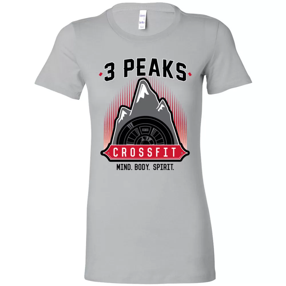 3 Peak CrossFit - 100 - Stacked - Women's T-Shirt