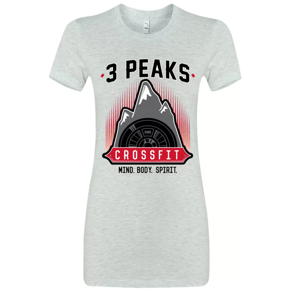 3 Peak CrossFit - 100 - Stacked - Women's T-Shirt