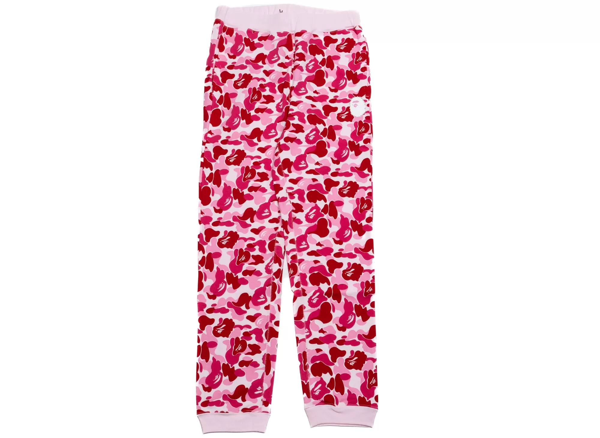 A Bathing Ape ABC Camo Crystal Stone Sweatpants in Pink