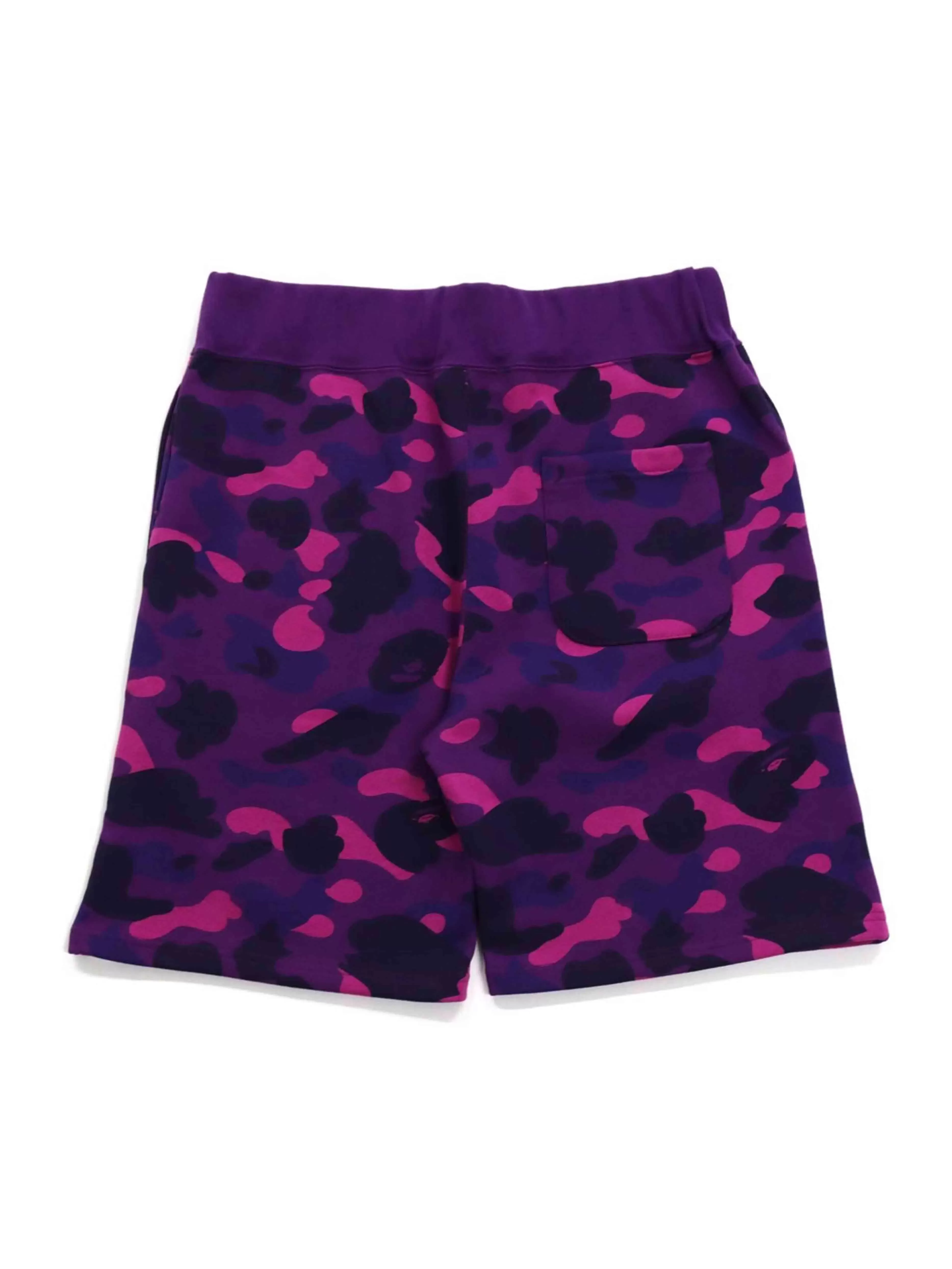 A Bathing Ape Colour Camo Sweat Shorts Purple