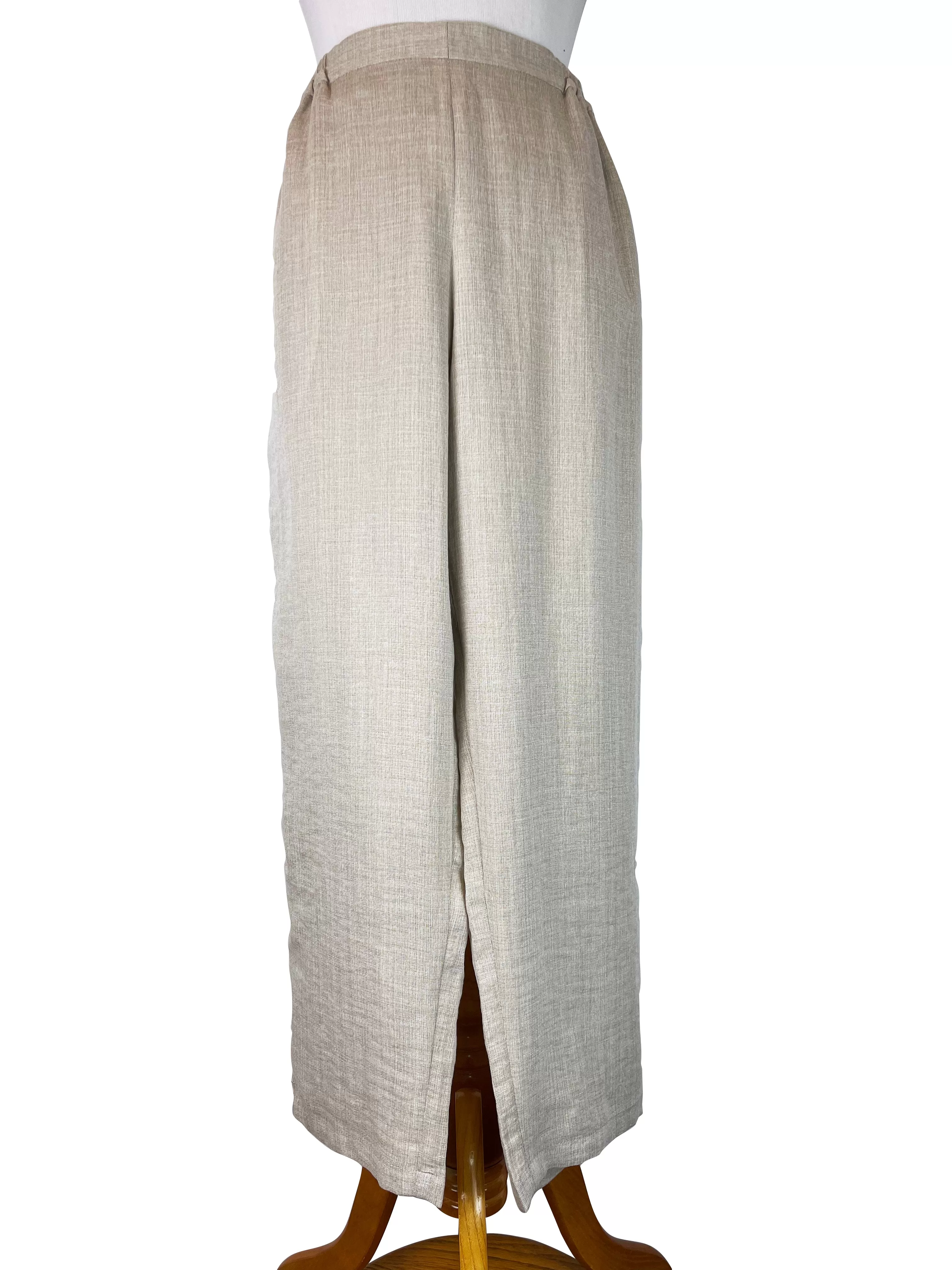 AAPT23 - Tapered Crop Linen Pant