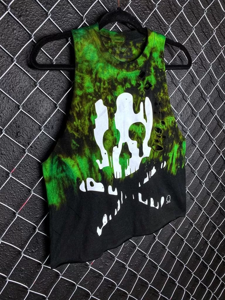 ACID SKULL CROP TANK