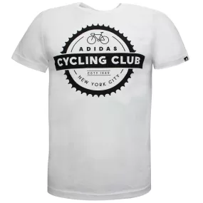 Adidas Cycling Club NYC T-Shirt White - Mens