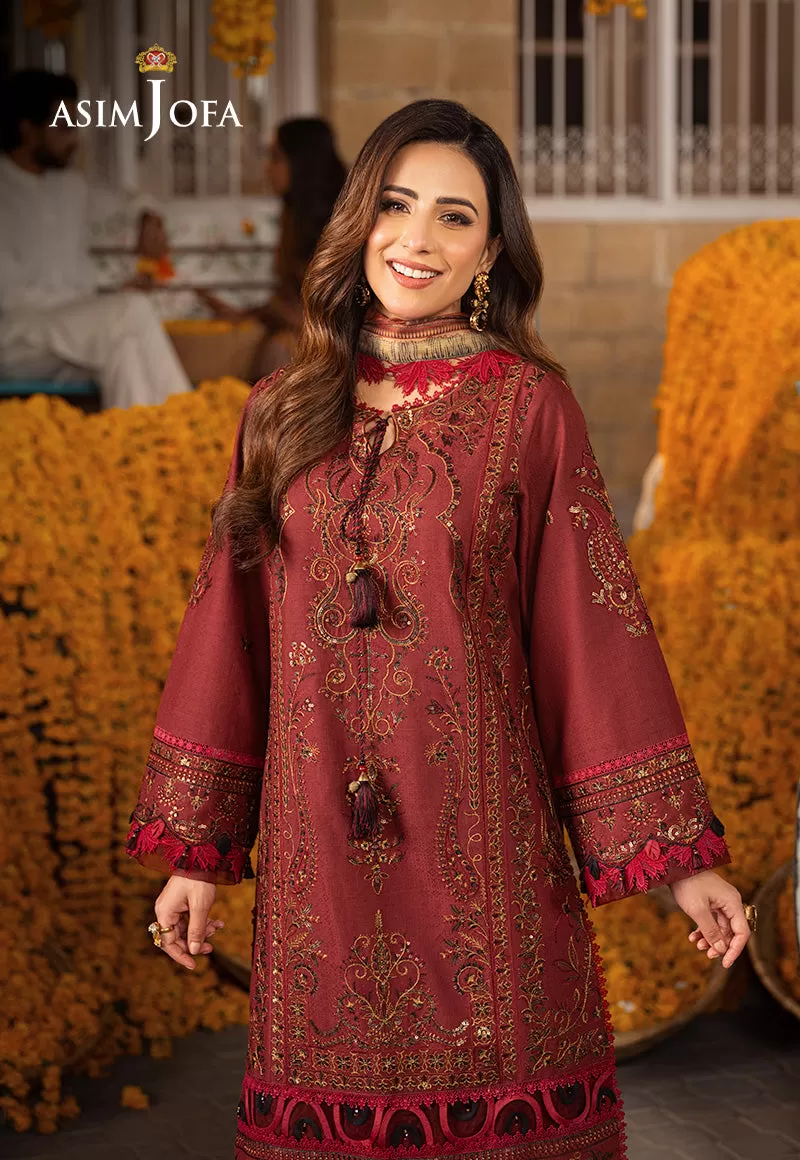 AJAR-29 EMBROIDERED JACQUARD 3 PCS