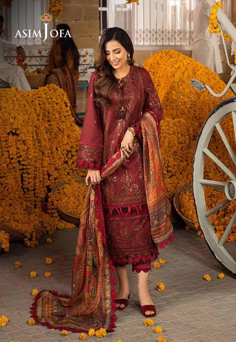 AJAR-29 EMBROIDERED JACQUARD 3 PCS