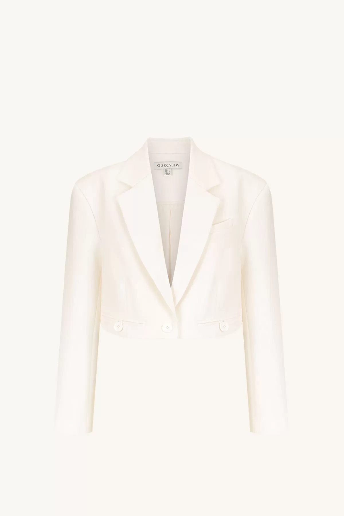 AMURA CROP BLAZER - CREAM