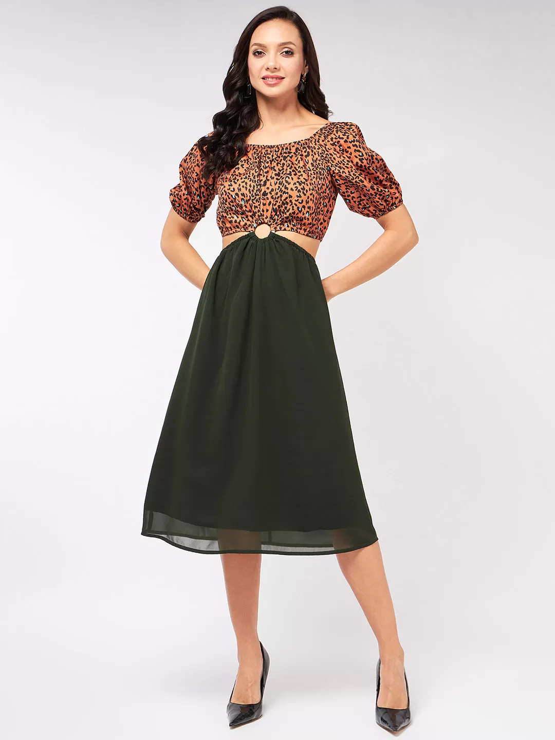 Animal Print Beachwear Dress