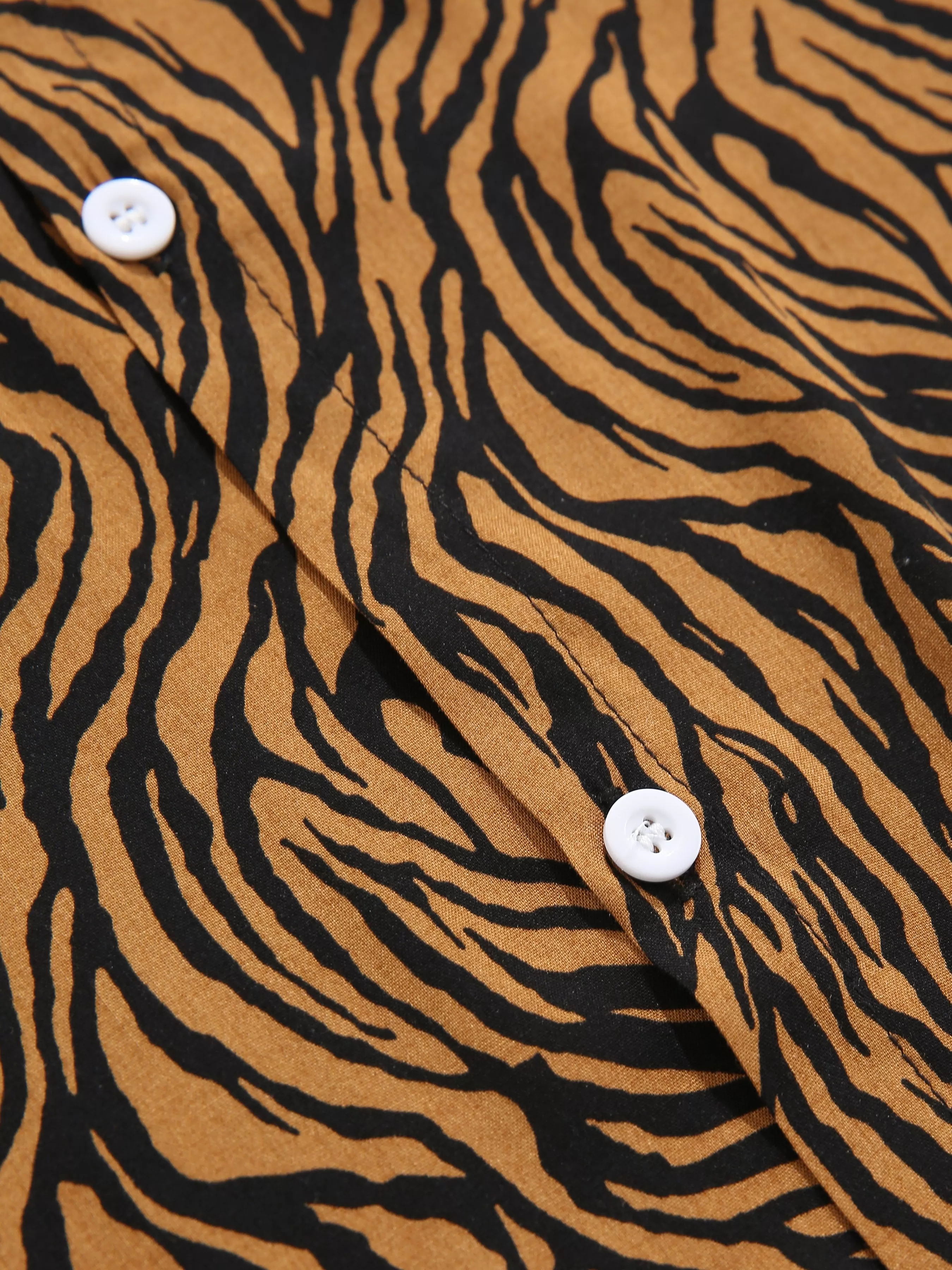 Animal Texture Cotton Shirts