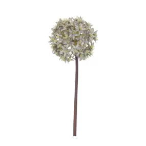 Antique Blue Faux Allium Stem