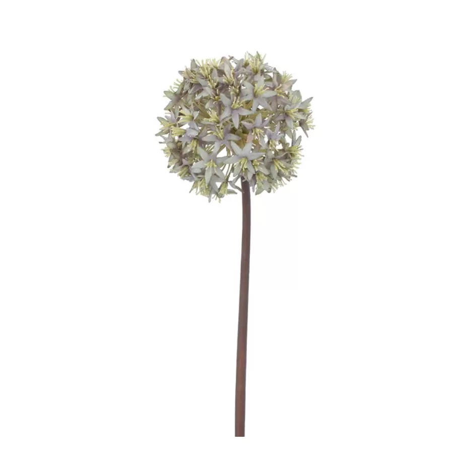 Antique Blue Faux Allium Stem