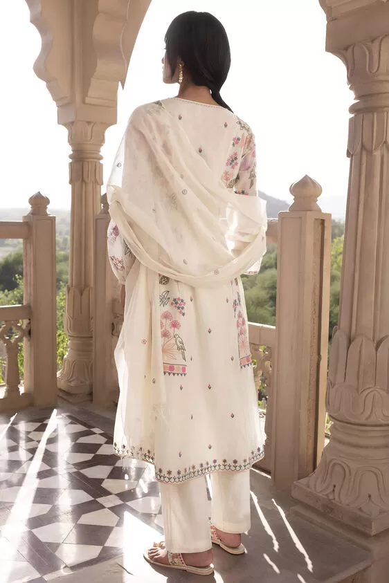 Arjana Kurta Set - Natural