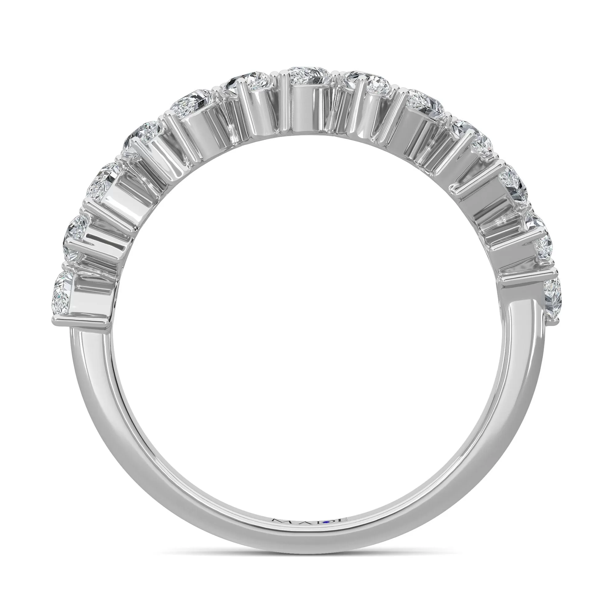 AUTRE - 14k White Gold 0.80ct Lab Grown Diamonds Band