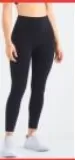 Ava Fitness Basic Double Pocket Workout Leggings-Black