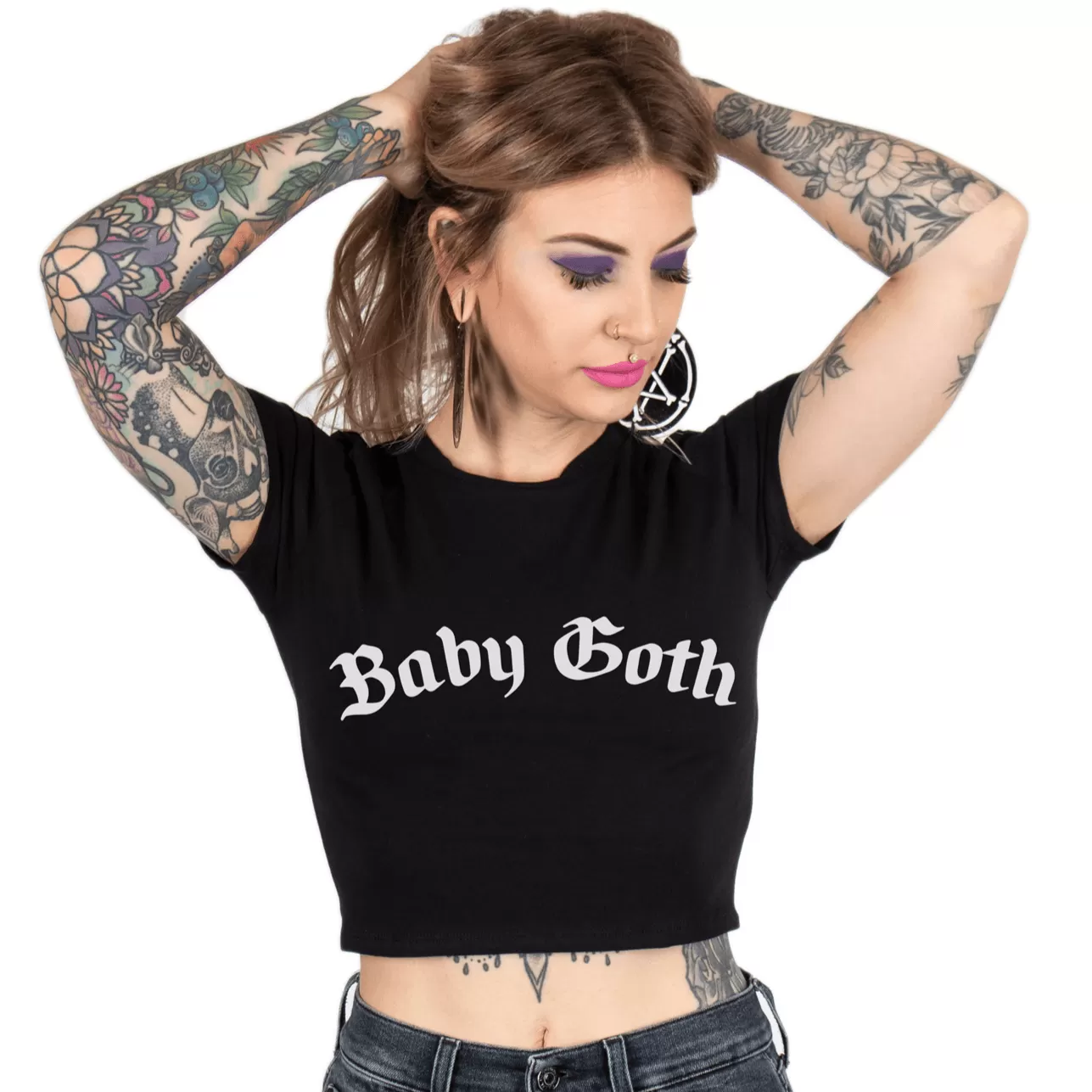 Baby Goth Crop Baby Tee