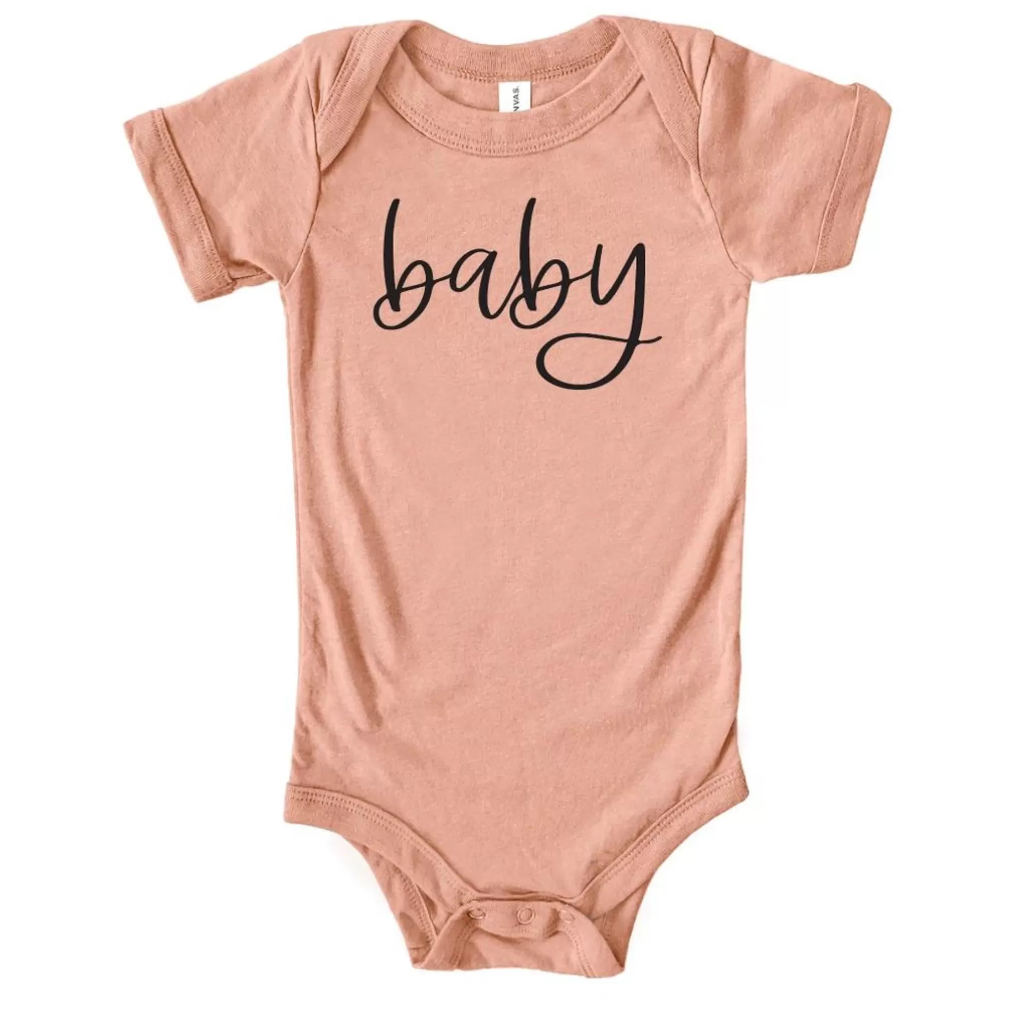 Baby Graphic Bodysuit, Peach