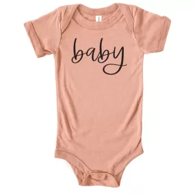 Baby Graphic Bodysuit, Peach