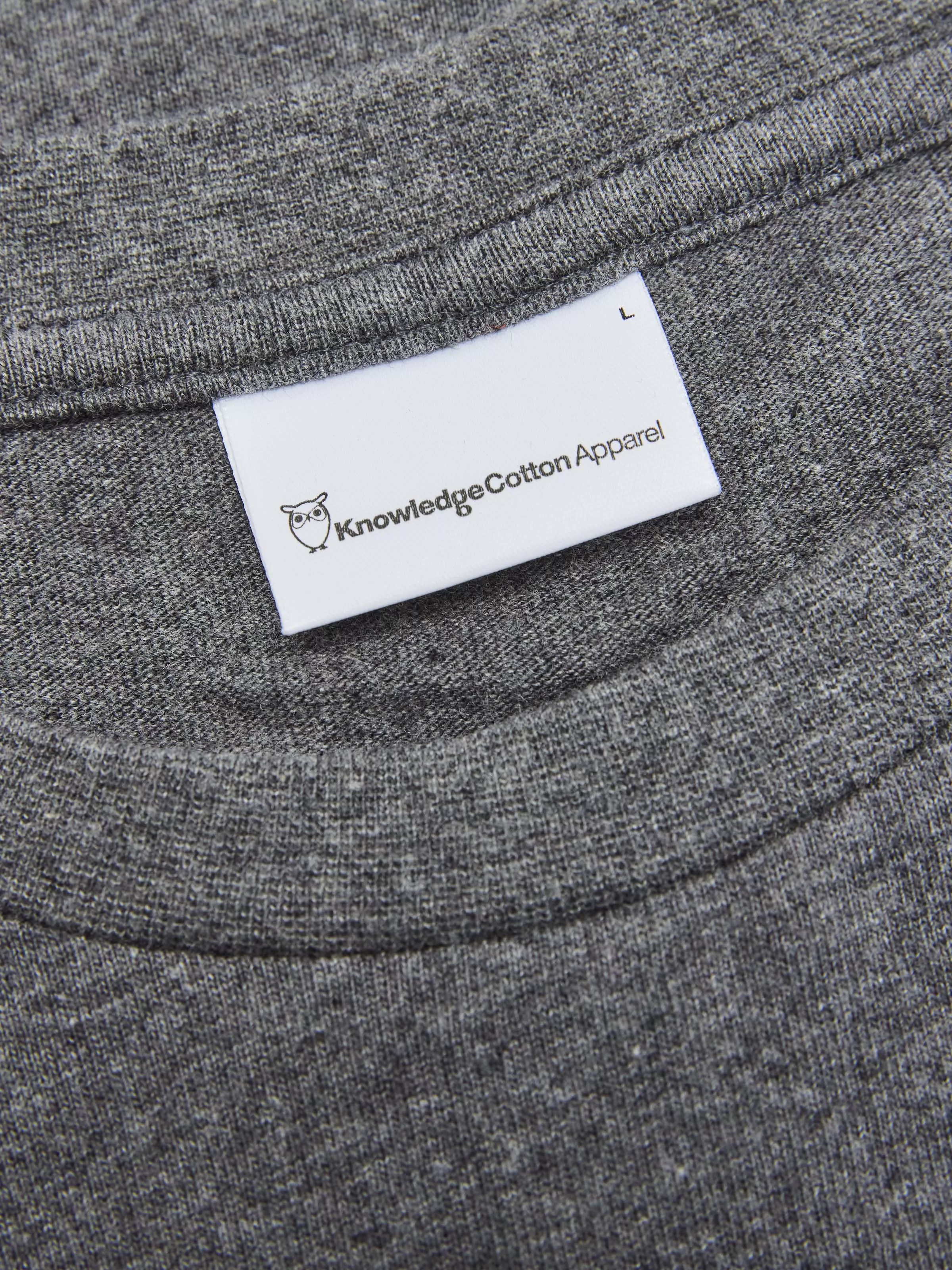 Badge long sleeve - Dark Grey Melange