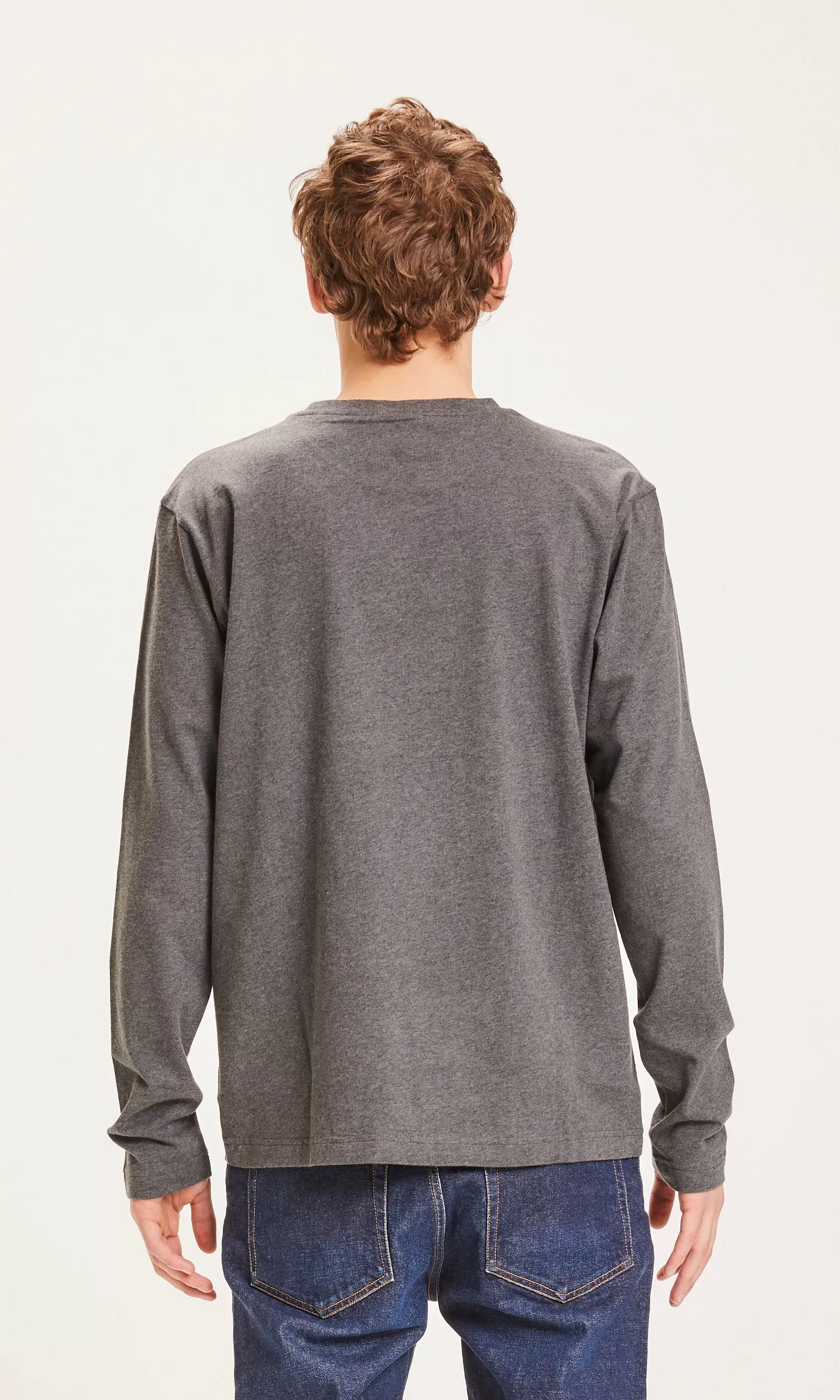 Badge long sleeve - Dark Grey Melange