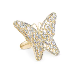 BAGUETTE BUTTERFLY RING