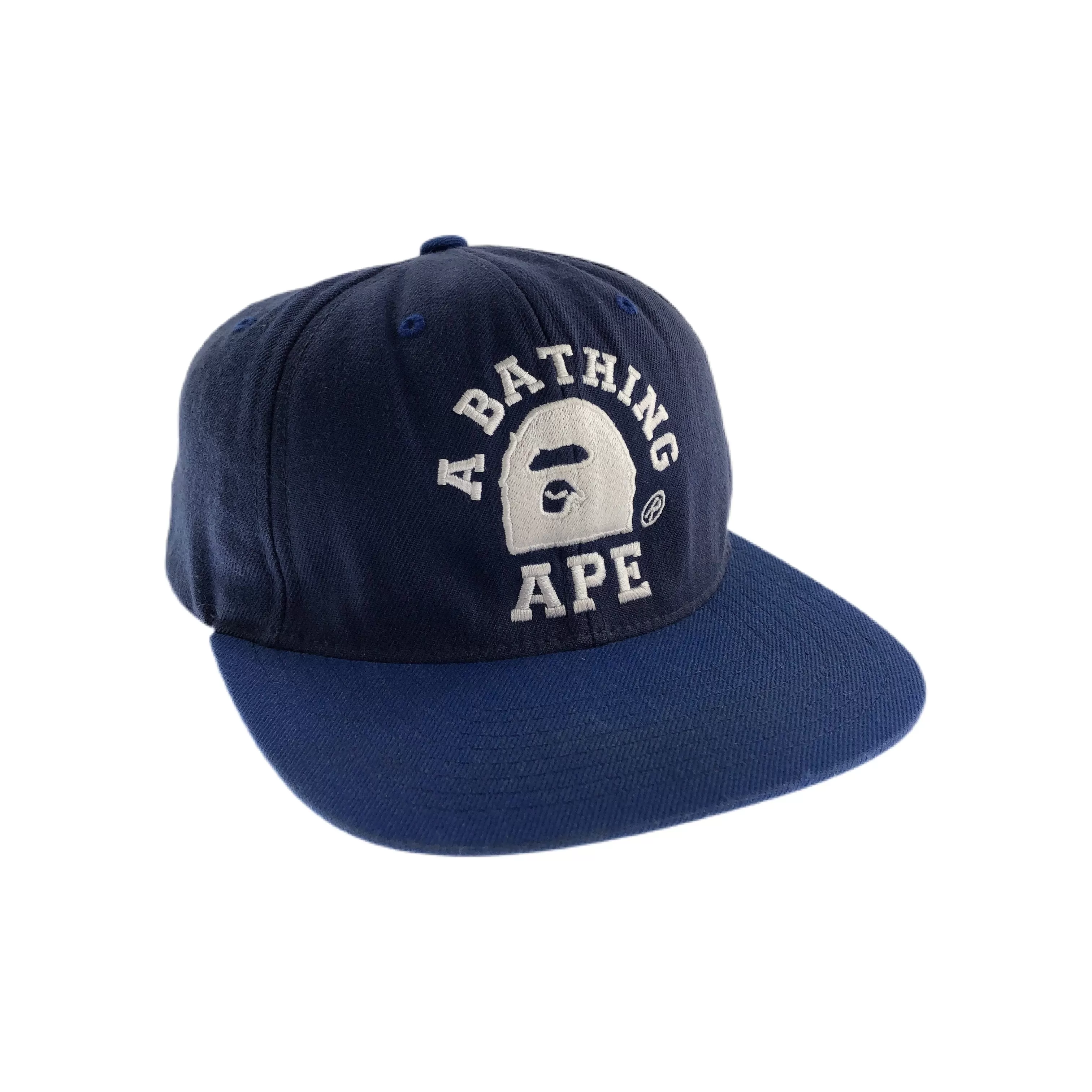 Bape college logo snap back hat cap