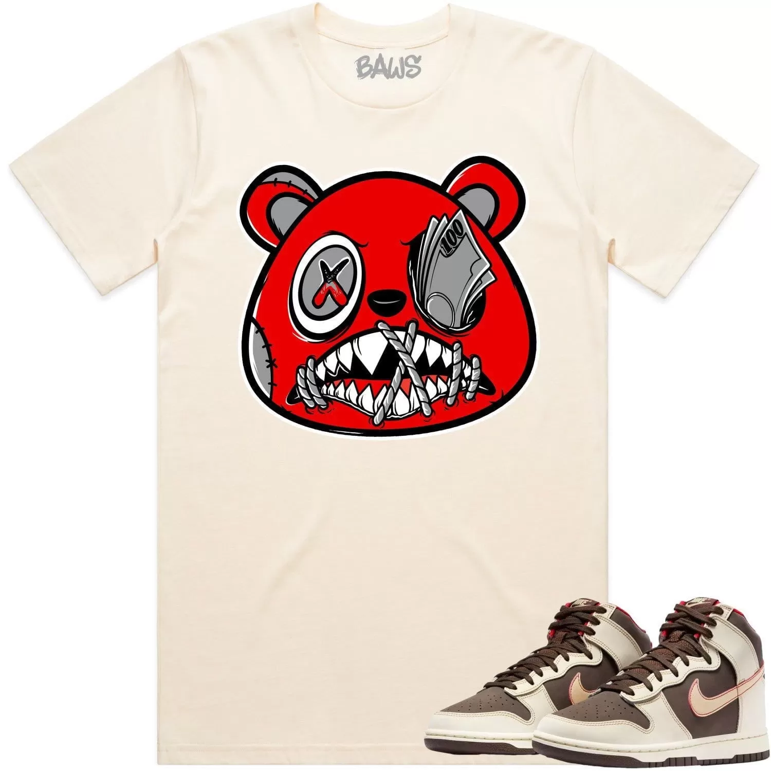 Baroque Brown Dunks Shirt to Match - ANGRY MONEY TALKS BAWS