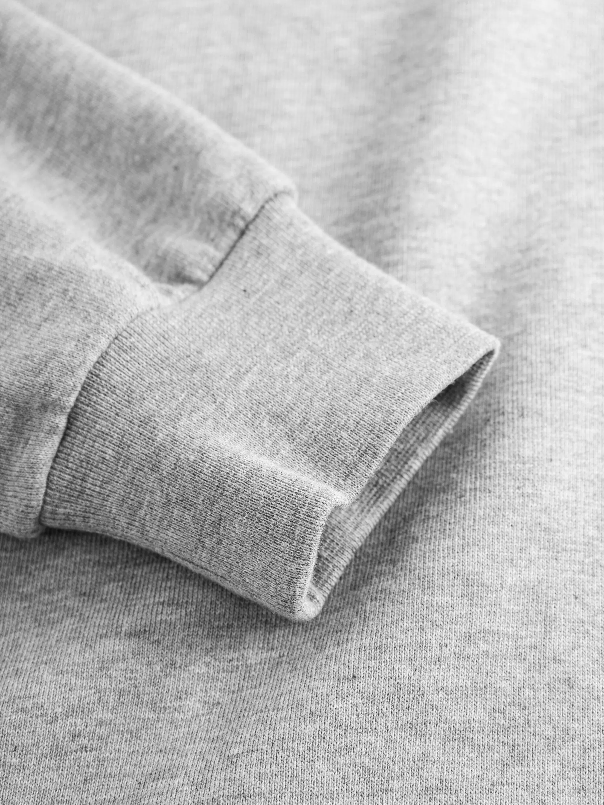 Basic badge sweat - Grey Melange