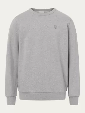 Basic badge sweat - Grey Melange