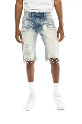 Basic Jean Shorts - Cardiff Blue