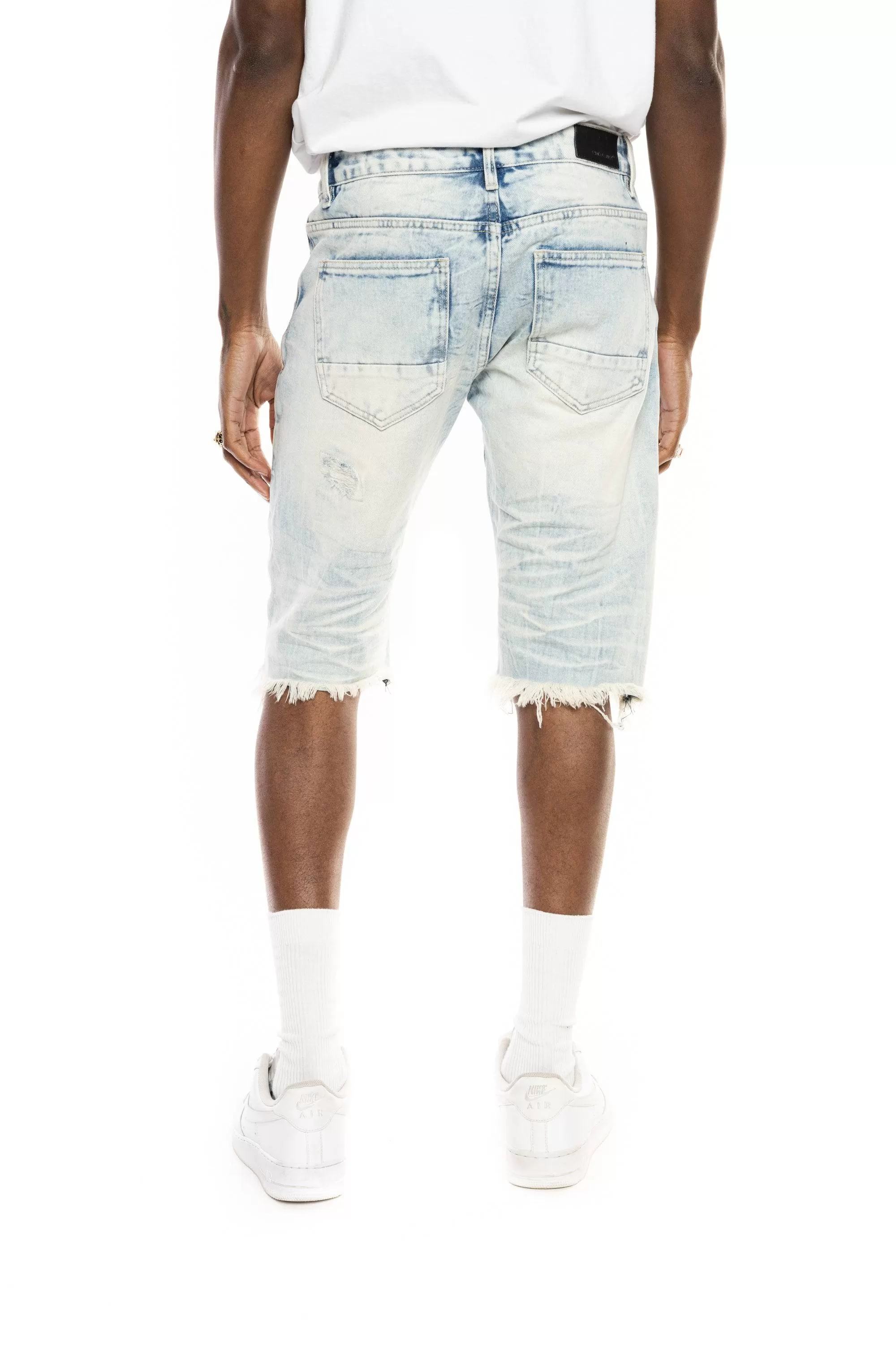 Basic Jean Shorts - Plaster Blue