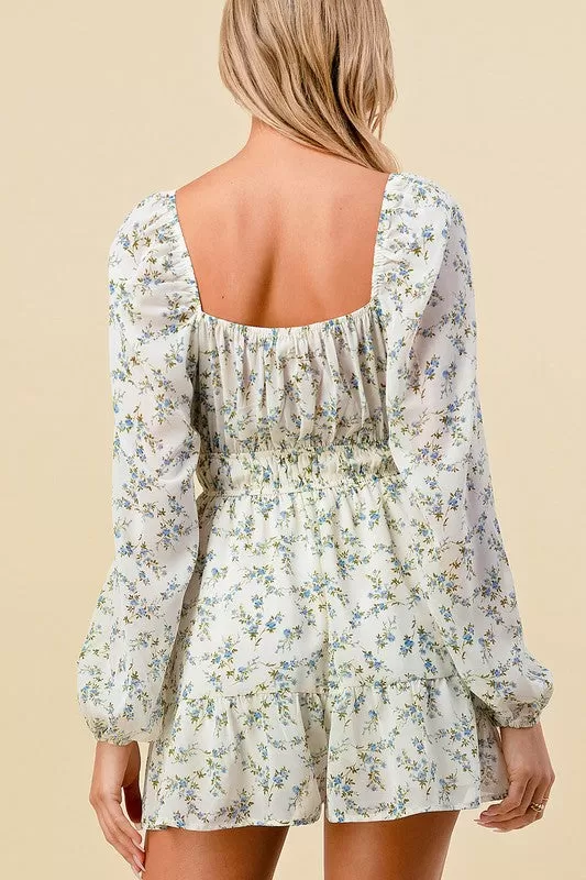 Be My Guest Floral Romper