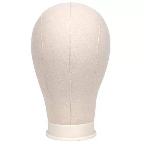 BE U | White Canvas Block Mannequin Head