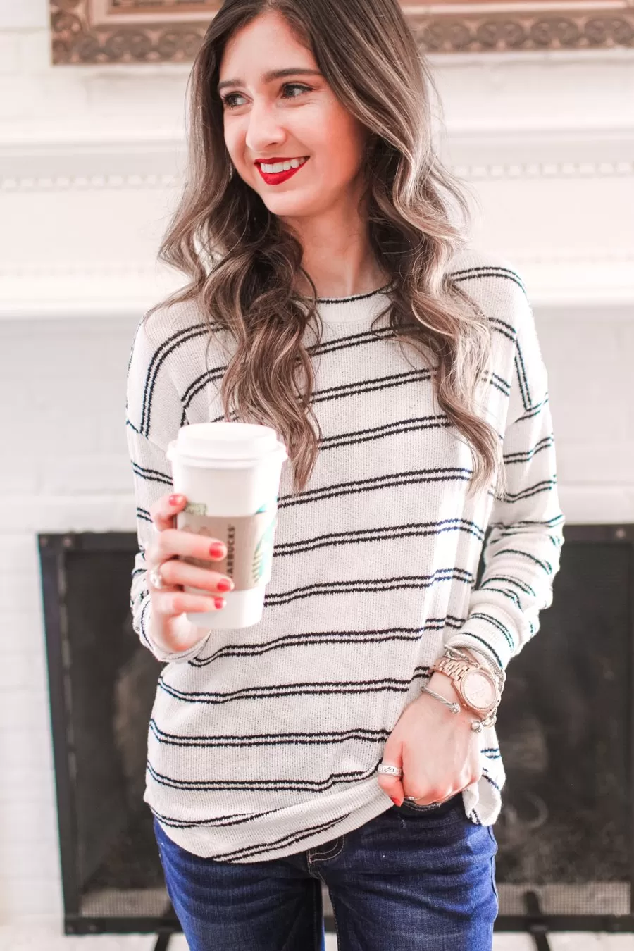 Bennett Striped Knit Top