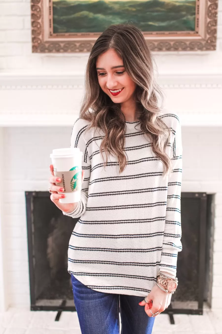 Bennett Striped Knit Top