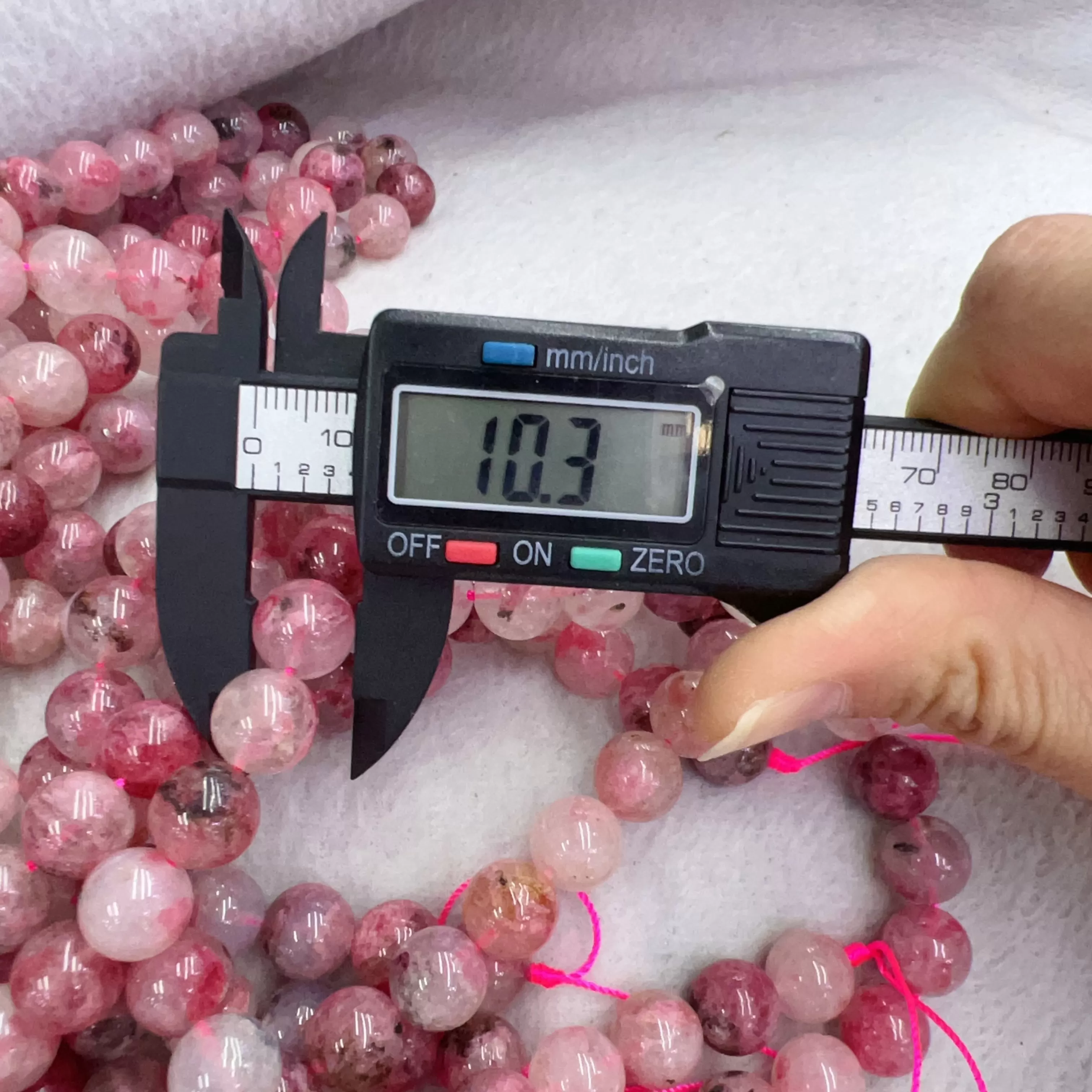 Best Quality in Strands 6mm 8mm 10mm Natural Flower Rhodonite Round Bead for DIY Jewelry Project