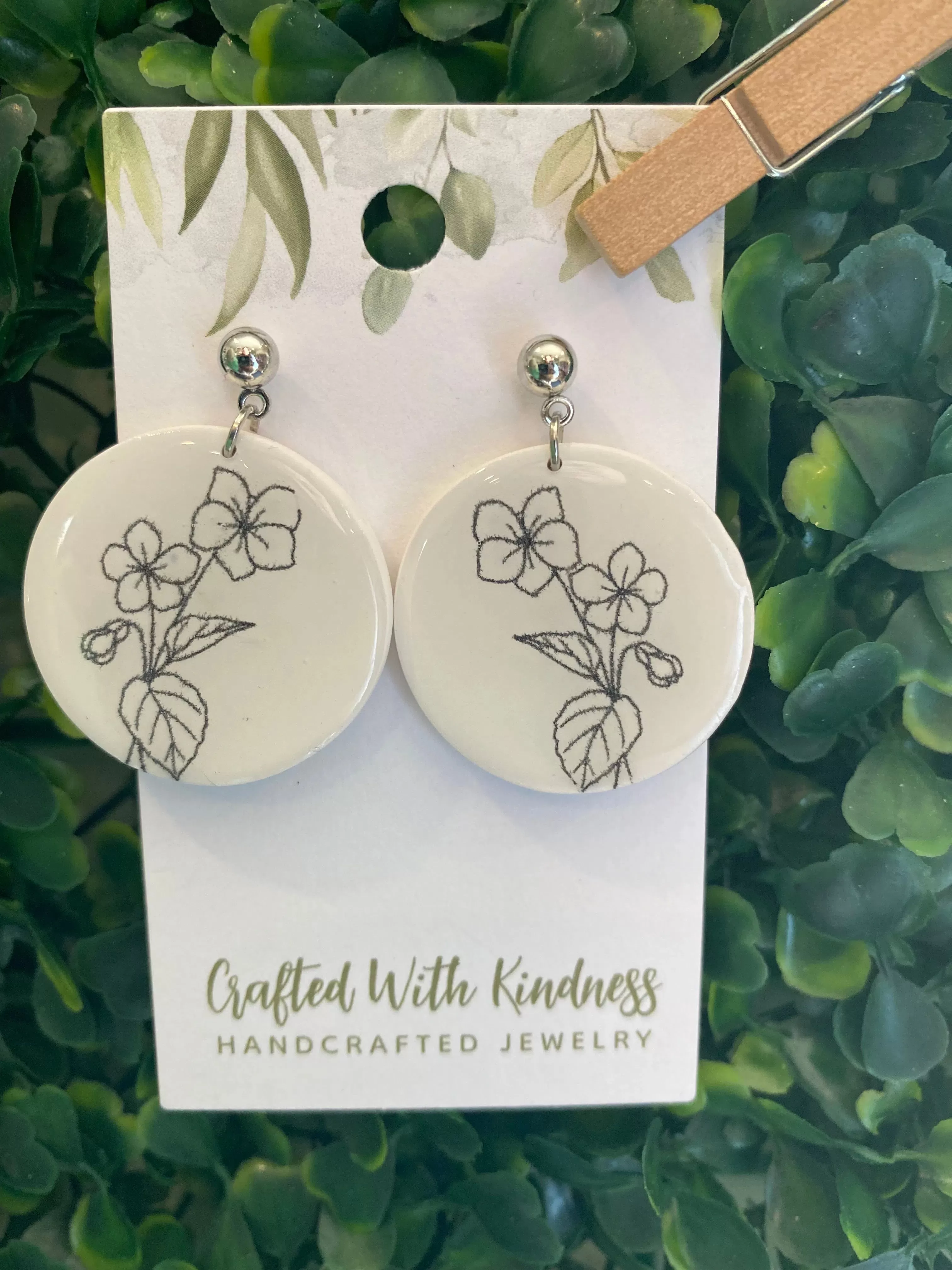 Birth Flower Dangles