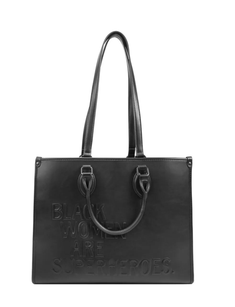 Black Women Are Superheroes Embossed Tote