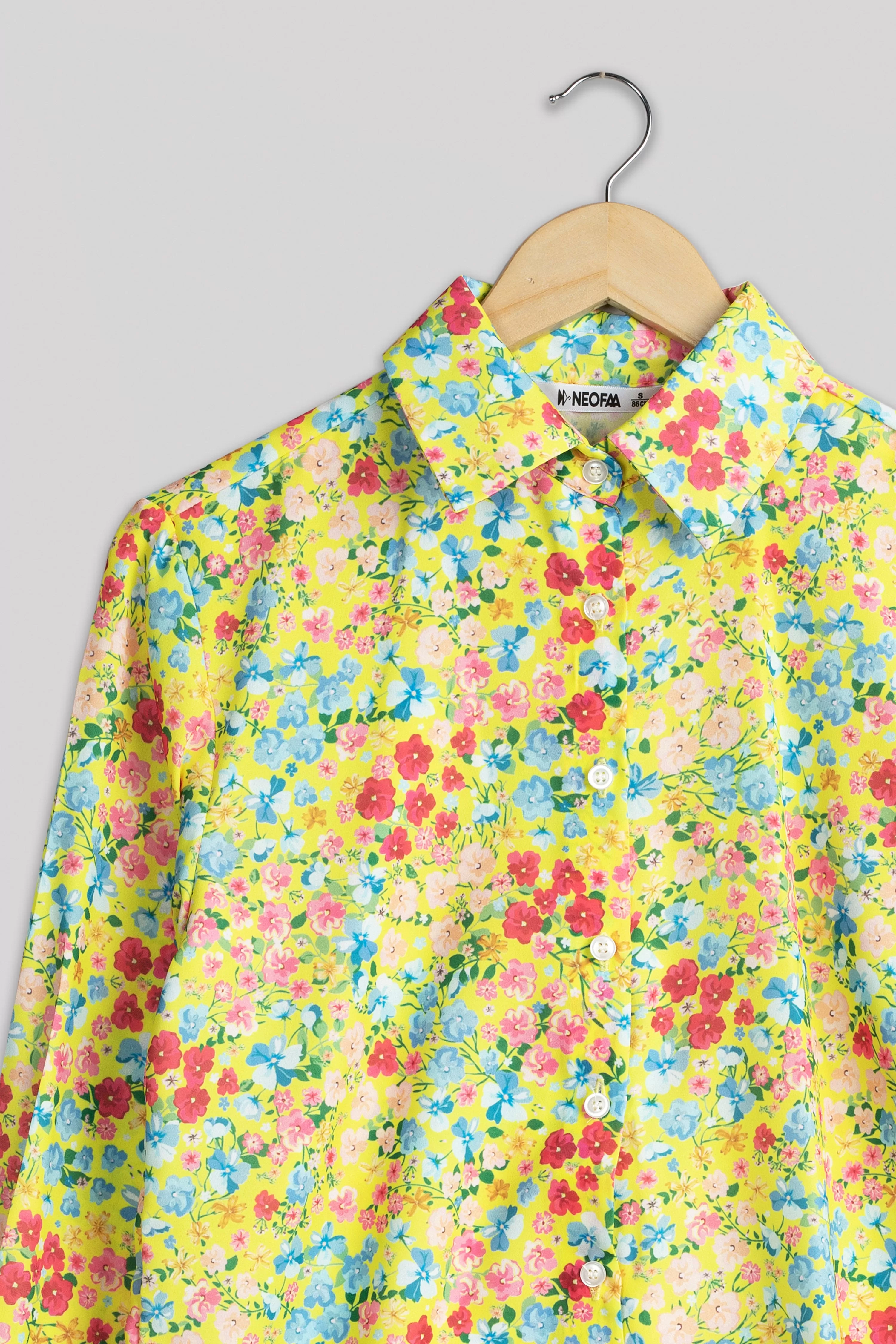 Blushing Floral Shirt For Women