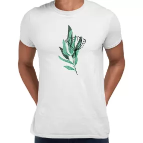 Botanical Summer Colorful Art Print Plant Short Sleeve Men Women Unisex T-shirt