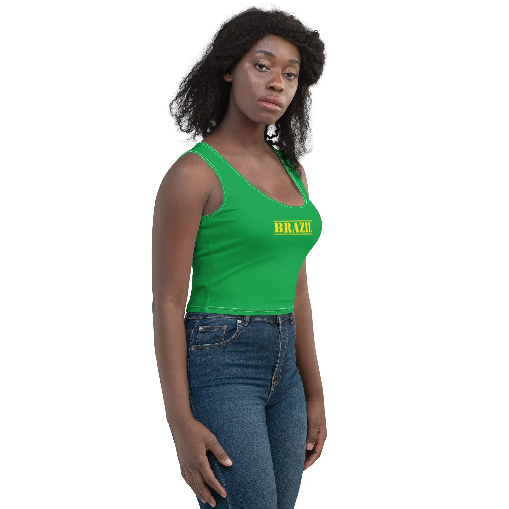 Brazil Outfit Flag Crop Top Clothing