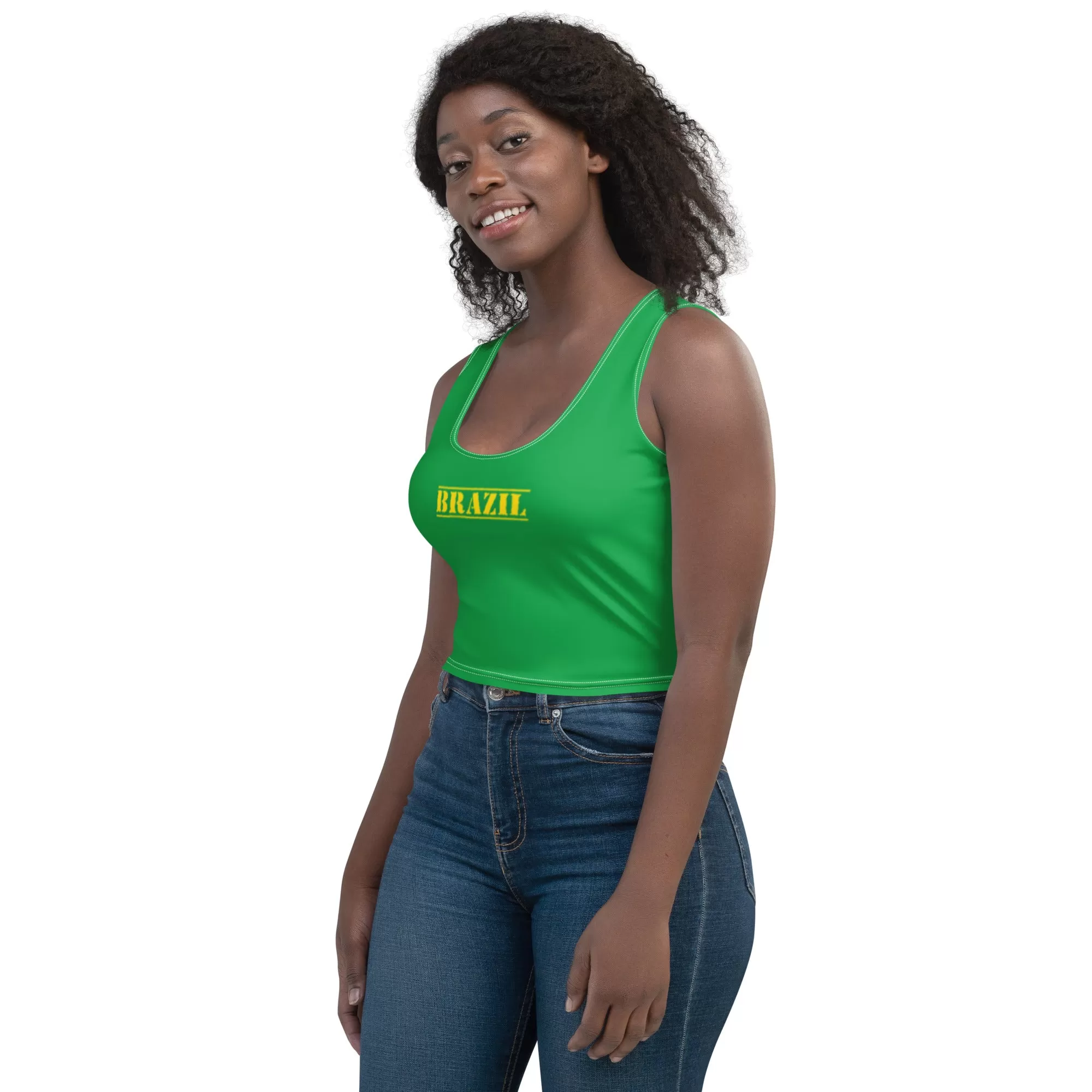 Brazil Outfit Flag Crop Top Clothing