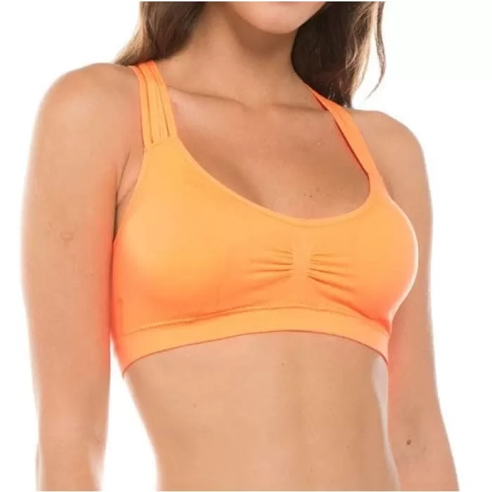 Bright Orange Sport/Sleep Bra