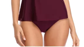 Burgundy Bikini Bottoms-FW