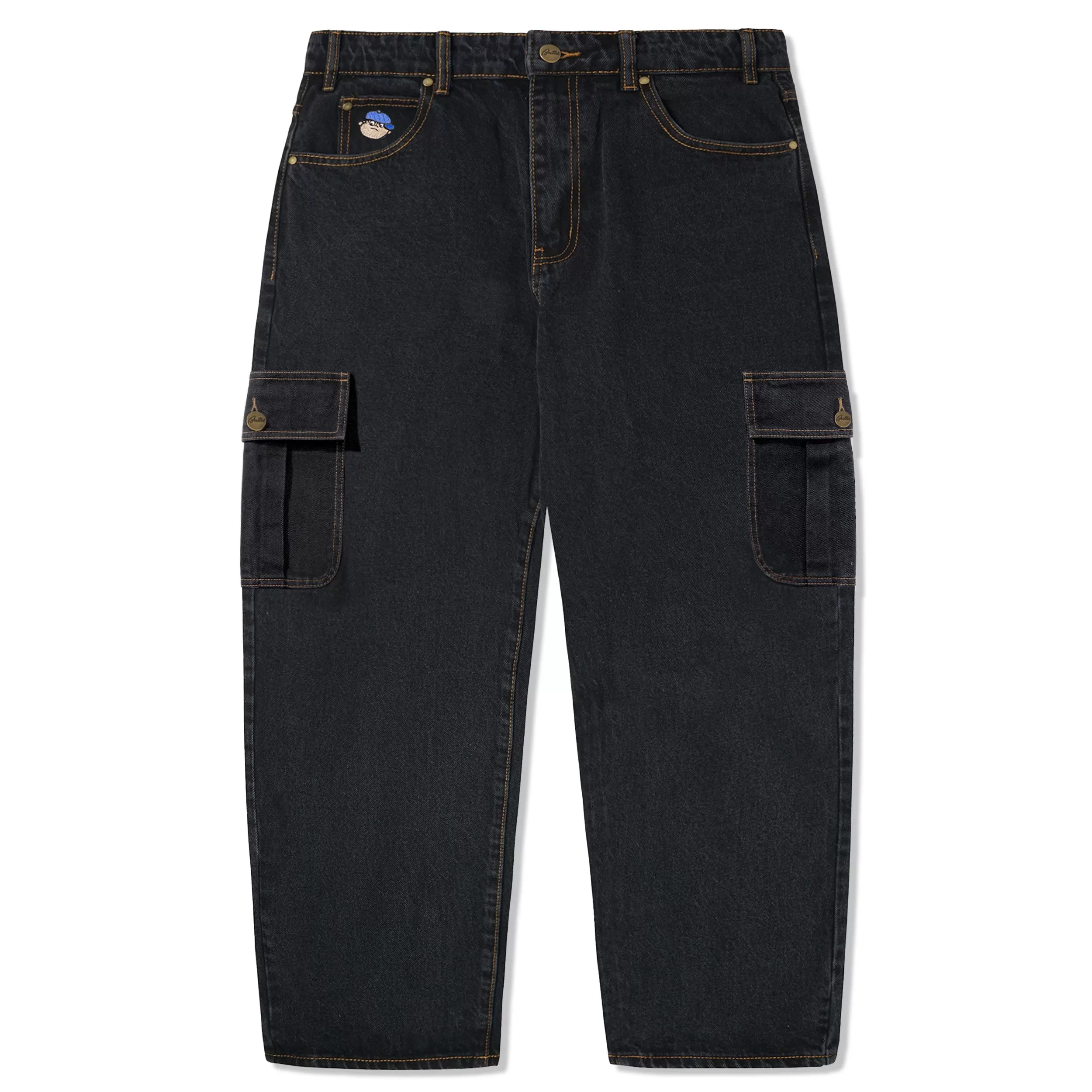 Butter Goods Santosuosso Cargo Denim Jeans Washed Black