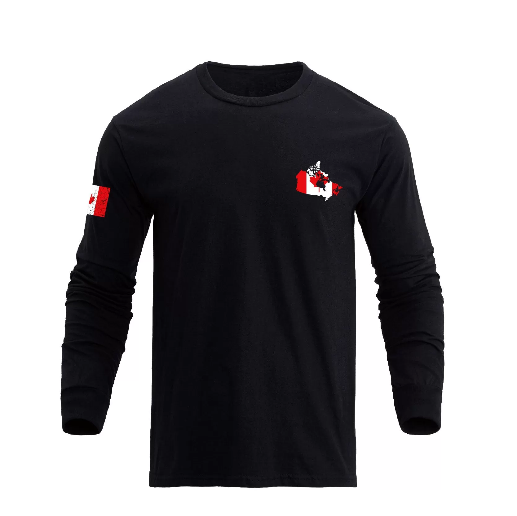 CANADIAN FLAG GRAPHIC LONG SLEEVE T-SHIRT