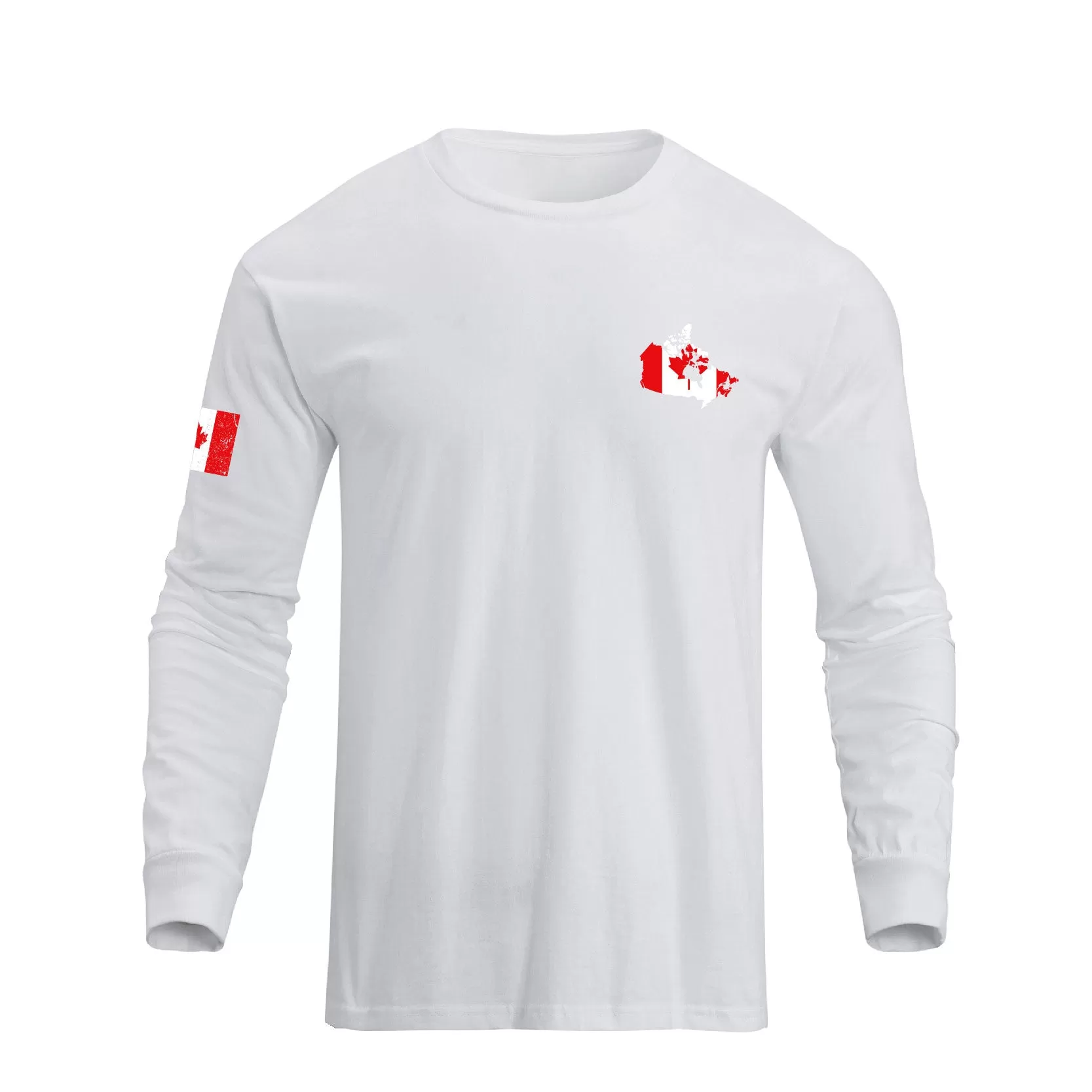 CANADIAN FLAG GRAPHIC LONG SLEEVE T-SHIRT